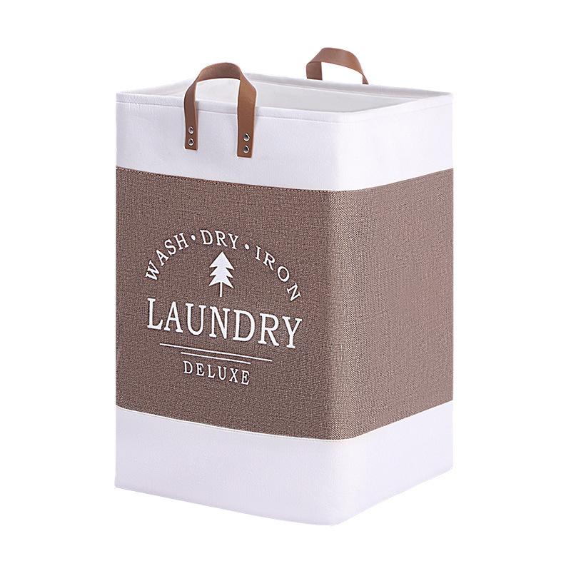 1Pc Large Capacity Laundry Basket Dirty Clothes Basket Fabric Laundry Basket Folding Storage Basket Household Storage Box