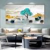 Modern Abstract Decorative Painting Deer Tree Ribbon Canvas Prints Wall Art Pictures for Living Room Light Luxury  Home Decor
