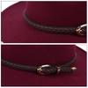 With Belt Buckle Panama Cap Vintage Cowboy Cap Fashion Rancher Hat  for Men Women