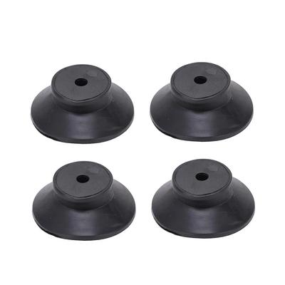 4pcs 44*20mm Black Air Compressors Rubber Pad Replacement Foot Pads Vibration Isolator 6mm For Air Pumps Oil-free Machines