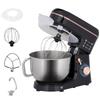 Stand Mixer Food Processor, 6 Speeds, 5.5 L Stainless Steel Bowl, Black