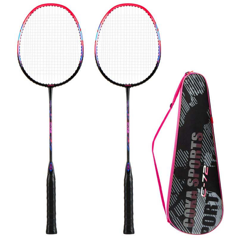 Qingmeng Carbon-Aluminum Badminton Racket Set