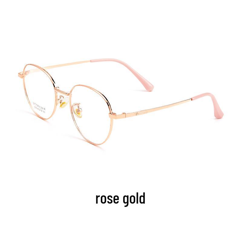 Casual Trend Ultralight Alloy Round Glasses: Comfortable Myopia Eyeglass Frames for Men and Women