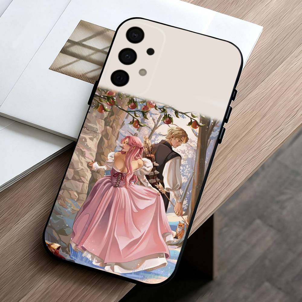 Once U-Upon a B-Broken H-Heart-T phone Case For Samsung Galaxy A73,A72,A71,A70,A53,A52,A51,Others Soft Black Shell
