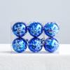 6pcs Plastic Christmas Tree Pendant Bright Hanging Ornament Snowflakes Christmas Ball  Office