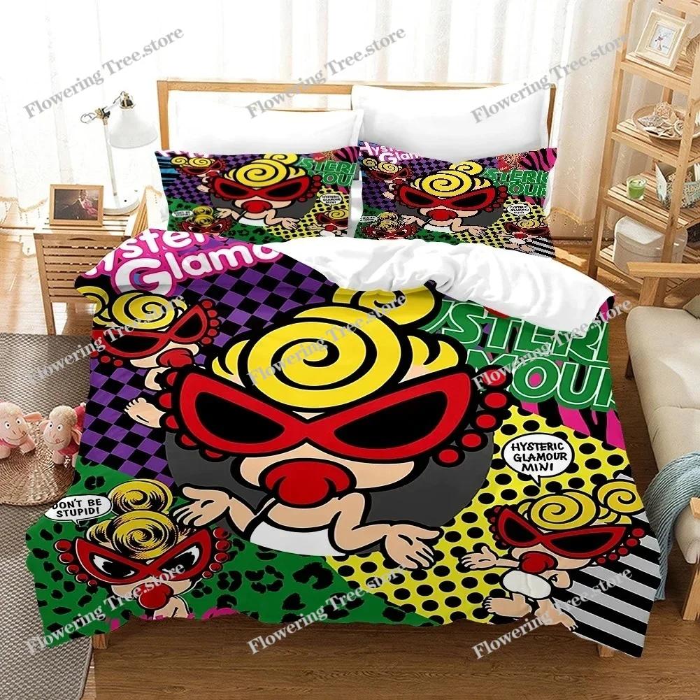 3D Hysteric-Mini Duvet Cover with Pillow Cover Bedding Set Single Double Twin Full Queen King Size Bed Set for Bedroom Decor