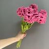 43cm Weaving Carnation Bouquet Handmade Crochet Wool Carnation Flower