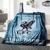 Liverpool Customize Text Blanket Gift Customizable Blanket Comfortable Perfect for Nap Chair Home Decor Picnics All-Season Use