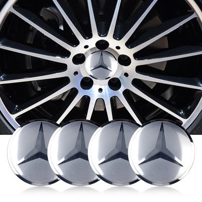 56mm Aluminum Auto Wheel Center Cap Stickers AMG Badge Tire Accessories For Mercedes Benz AMG CLK CLA A180 W108 W212 W213