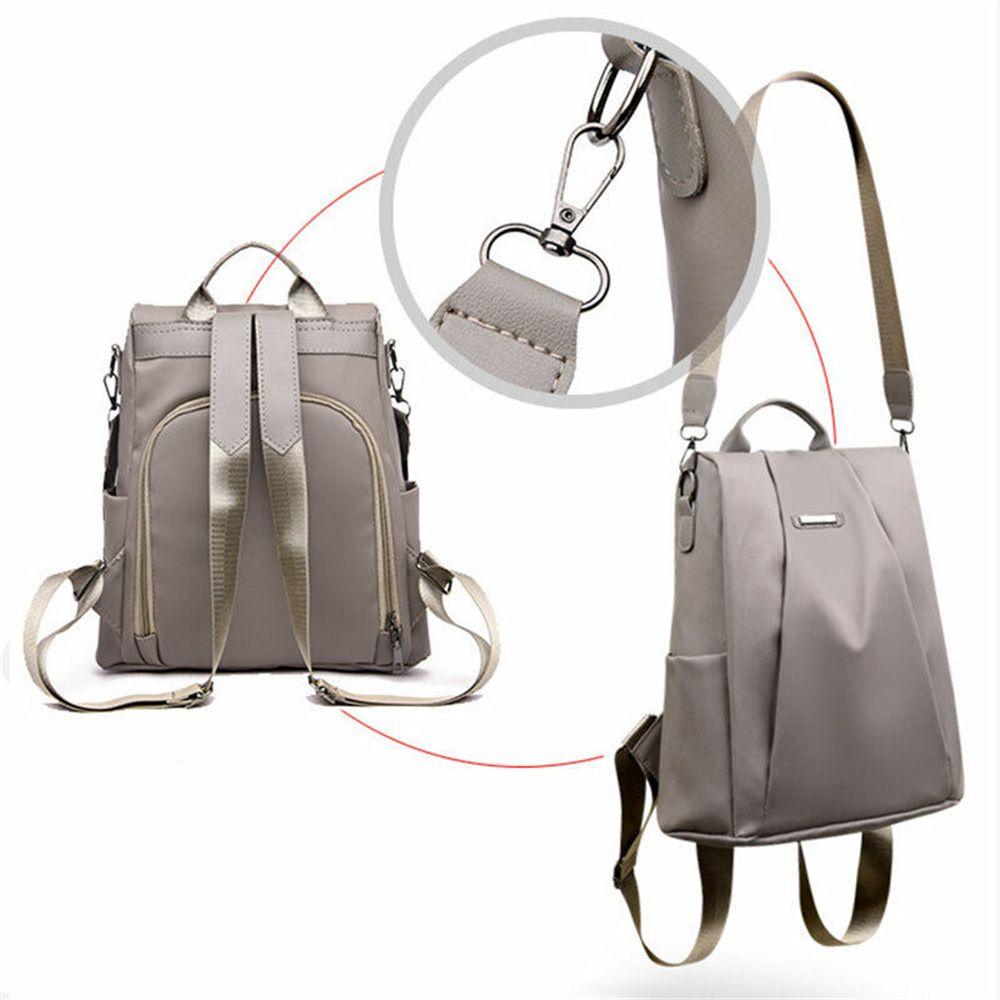 Praktische Damen Handtasche Schule Schultertasche Reisetasche Anti-Diebstahl-Rucksack Wasserdichter Rucksack
