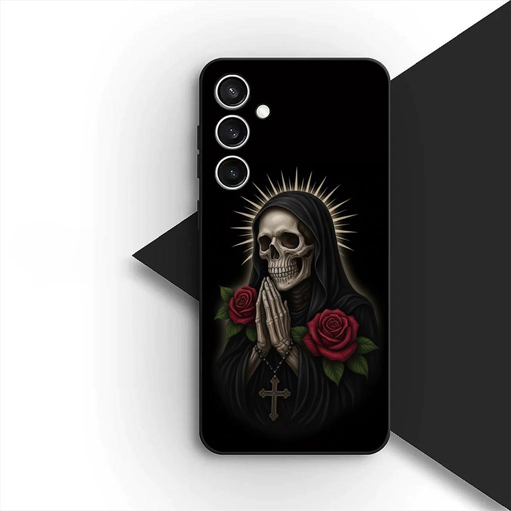 Calavera Skull Flower Phone Cover for Motorola Moto Edge 50 30 Fusion 40 NEO Ultra Pro G35 G45 G75 G85 G35 Protective Case