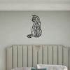 Laser Cut Geometric Wrought Iron Cat Wall Art Sculpture Home Decor