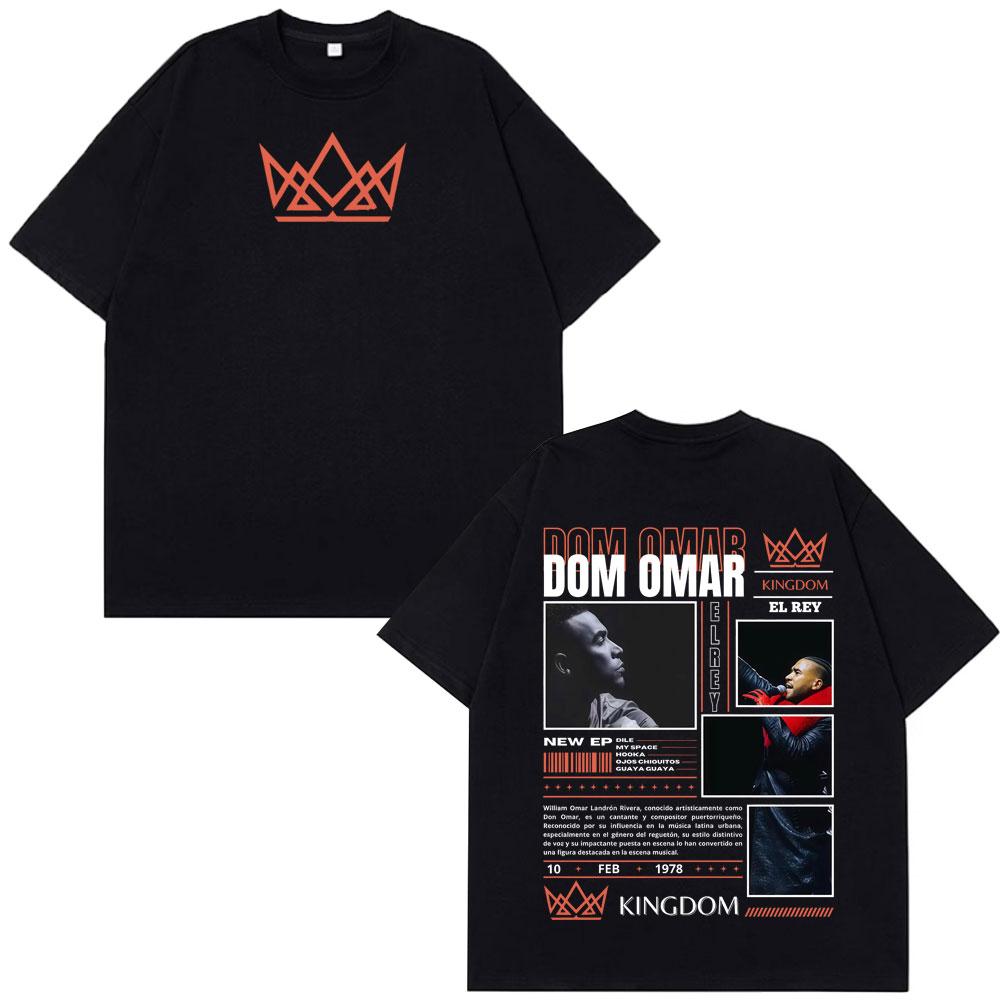 

Rapper Don Omar Album Print Tshirts Men Women Fashion Tshirts Shortsleeved Loose Casual Cotton Hiphop Tshirts Fan Gifts Top 4XL