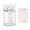 Nail Art Stamper Kit Strong Adhesive Clear Double Headed Nail Art Jelly Stamper with Lace Floral Pat