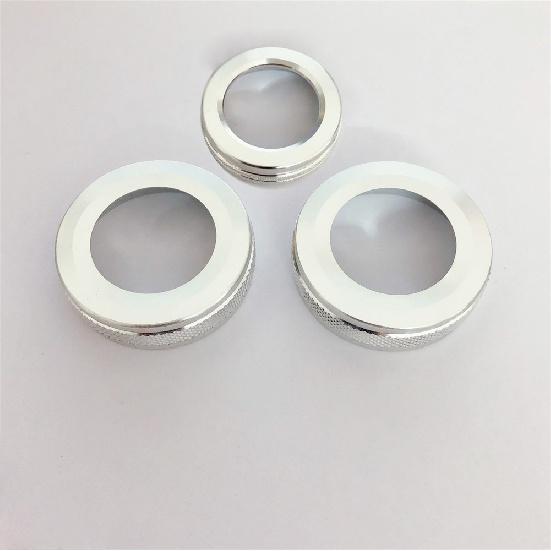 

3 шт. серебряная автомобильная ручка громкости кондиционера, декоративная наклейка для Mercedes Benz ABE Class GLK GLA CLA GLE ML GL серебряный