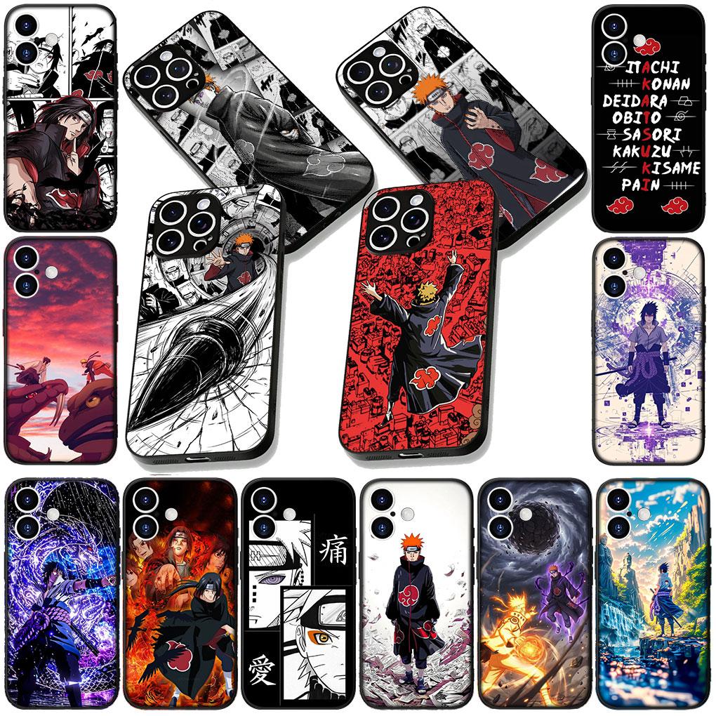 Itachi Uchiha Pain Sasuke Narutos Akatsuki Cover for Apple iPhone 13 12 Mini XS 11 Pro Max 7 8 Plus + XR SE 2022 2020 SE3 Case
