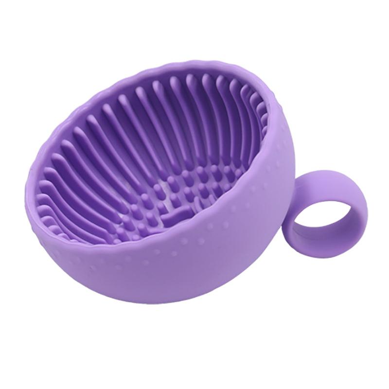 Silicone Makeup Brush Cleaner Powder Puff Cleaning Bowl Eyeshadow Brushes Wash Clean Mat Beauty Tools Soft Silicone Scrubber Box