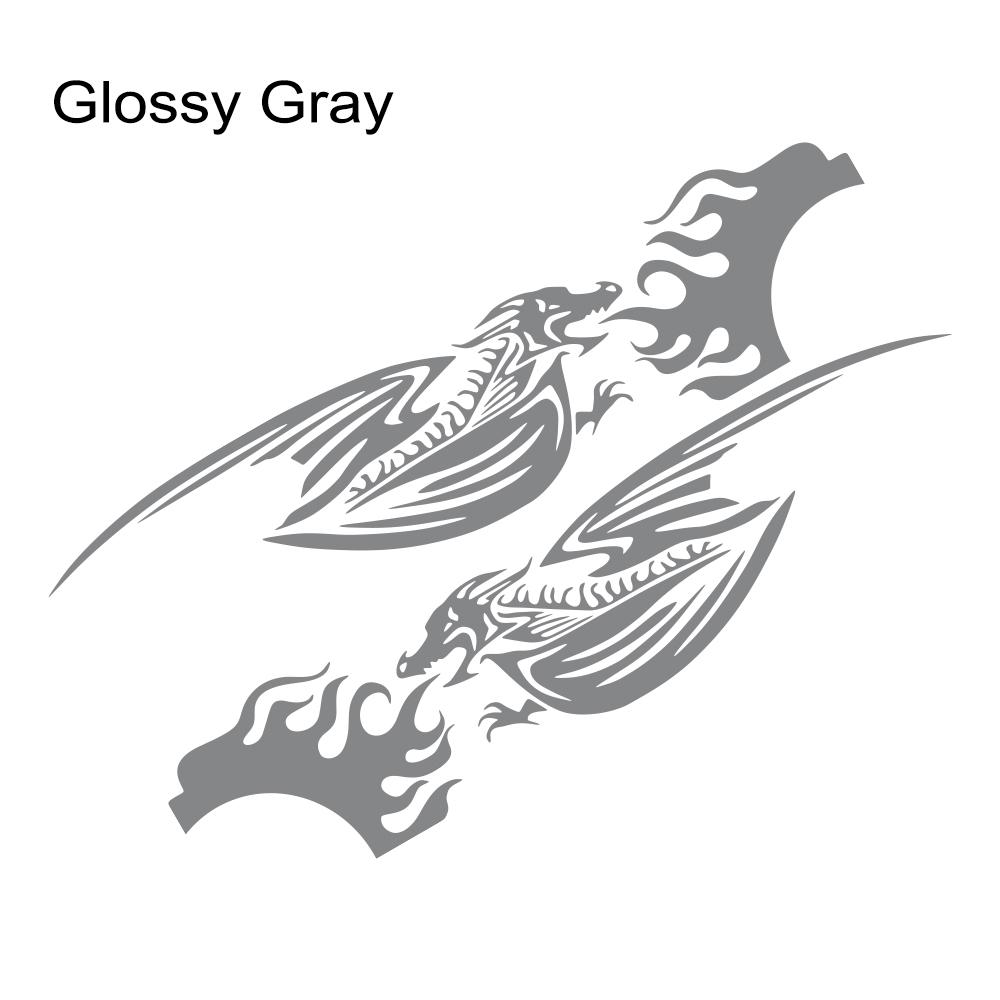 Fire Dragon Vinyl Car Decal Flame Self-Adhesive Sticker for Kia Sportage Ford Kuga Explorer Hyundai Tucson Toyota Land Cruiser