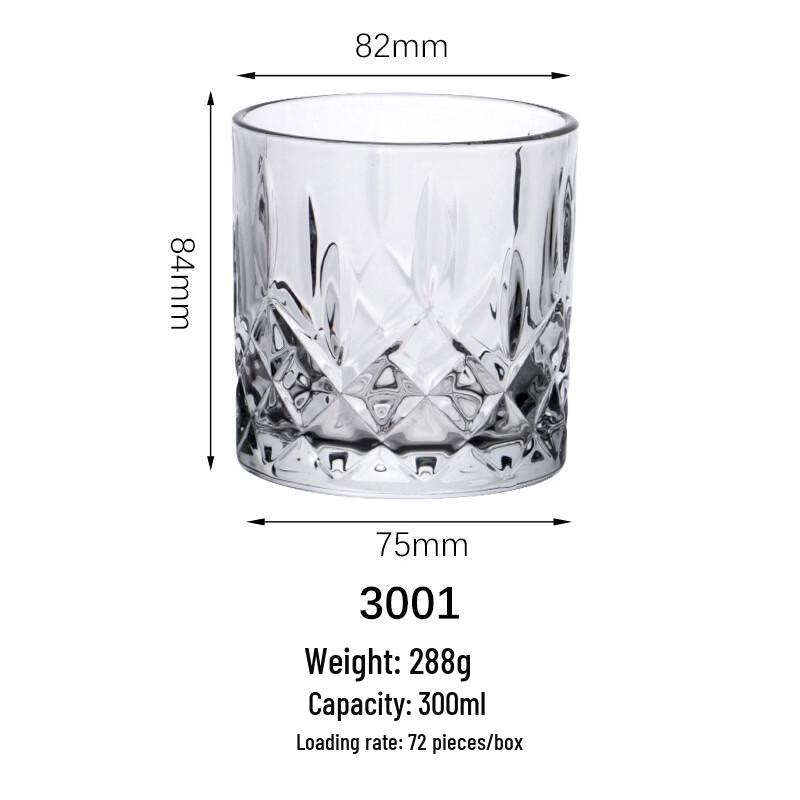 Versatile Transparent Whiskey Spirit Glasses (Set of 10)