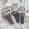 Cartoon Cute Plush Keychain Creative Smiling Expression Microphone Doll Pendant Backpack Bag Hanging Keycord Charm Accessories