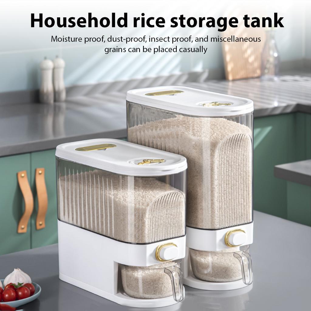 Sealed Rice Bucket Insect-proof Moisture-proof Rice Storage Container Food-grade Kitchen Grain Powder Box Cereal Storage Tank