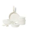 Detachable Handle Non-Stick Maifan Stone Cookware Set: Stir-Fry & Flat-Bottomed Pan for Induction Cookers.