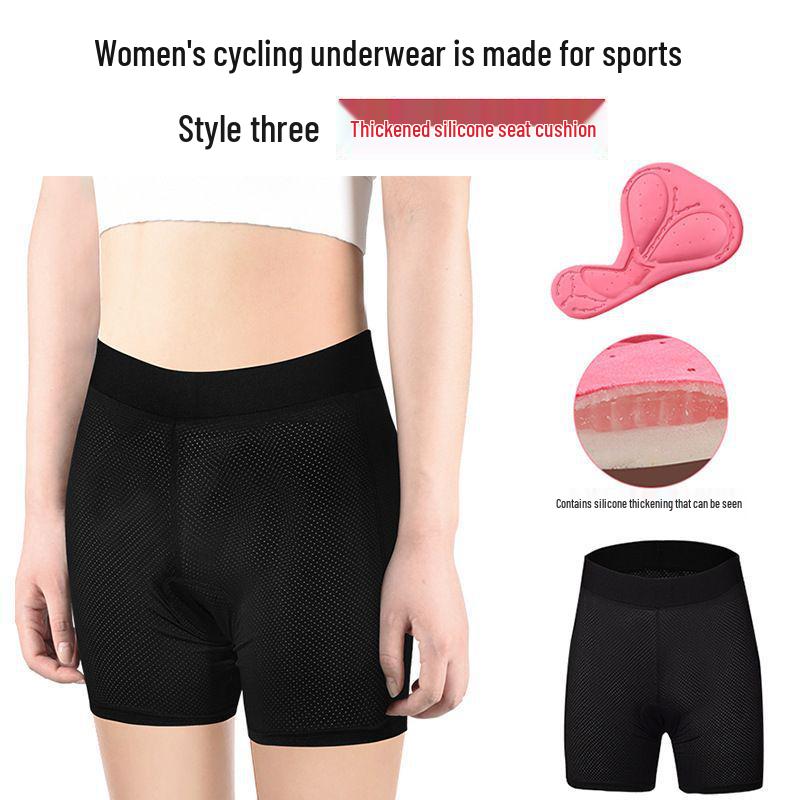 Damskie szybkoschnące spodenki rowerowe z wkładką