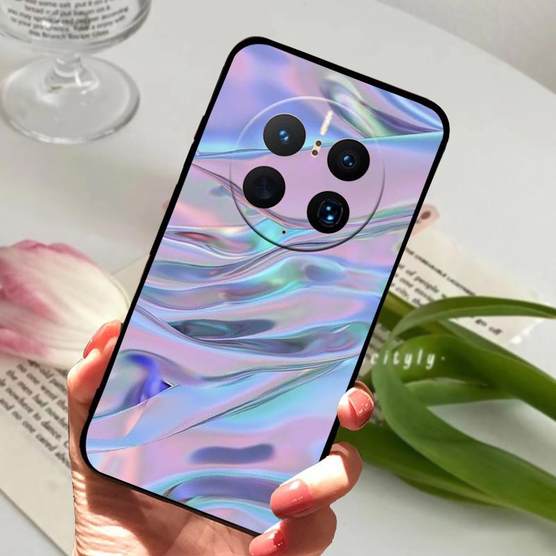 For Huawei Mate 50 Pro Case Cover Soft TPU Painted Funda Cases For Huawei Mate 50 Pro Cover Silicone Mate50 Pro 50Pro 50E Coque