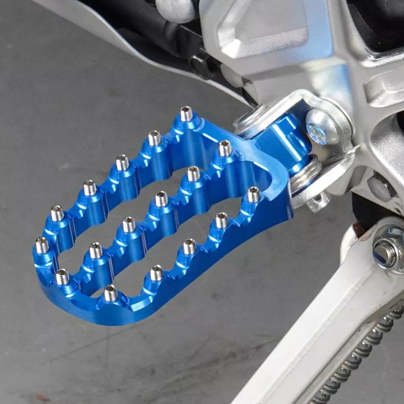 1 Pair Blue Wide Forged Foot Pegs Footrest Pedal Fit for Yamaha Tenere700 XTZ 700 Rally Edition 2024 2023 2022 2021 2020