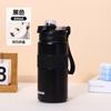 Thermos cup accompanying straw Thermos cup student portable handle double drinking cup