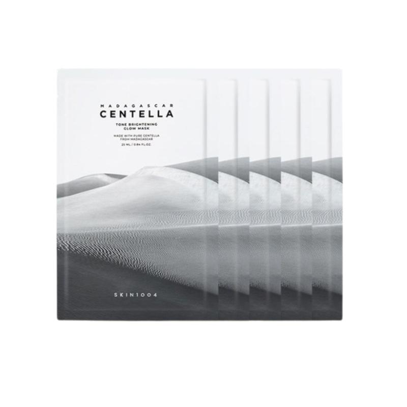 SKIN1004 Madagascar Centella Tone Brightening Glow Mask 25ml x 5 Sheets – Brightening Ampoule Sheet Mask 5 Sheets