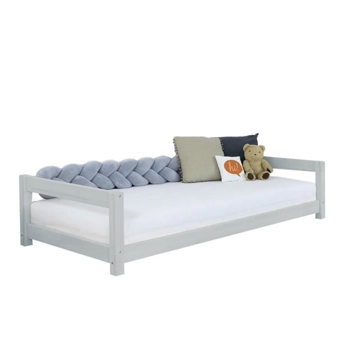 Lit enfant - GENERIQUE - KIDDY - Bois - Vert - 1 place - A lattes