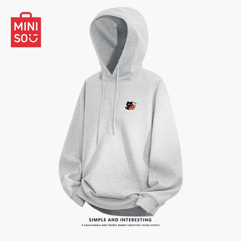 MINISO Men's Loose Fit Hooded Sweatshirt