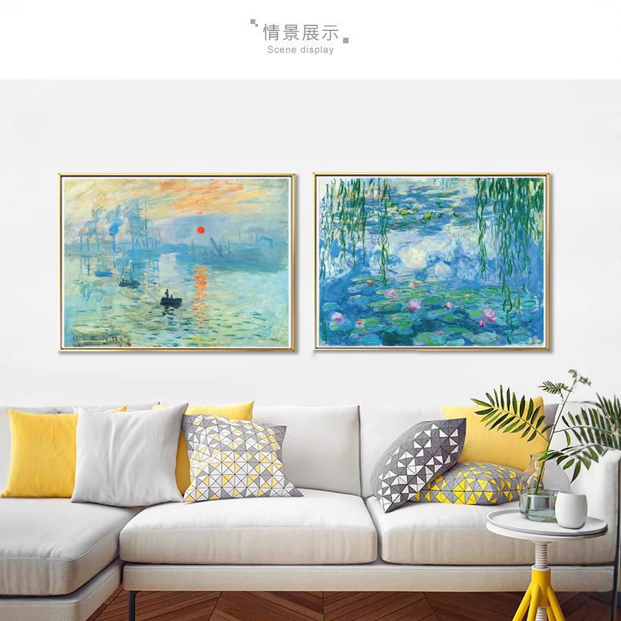 Famous Oil Painting Puzzle 1000 Pieces Monet Water Lily Paper 1000 Pieces Puzzle