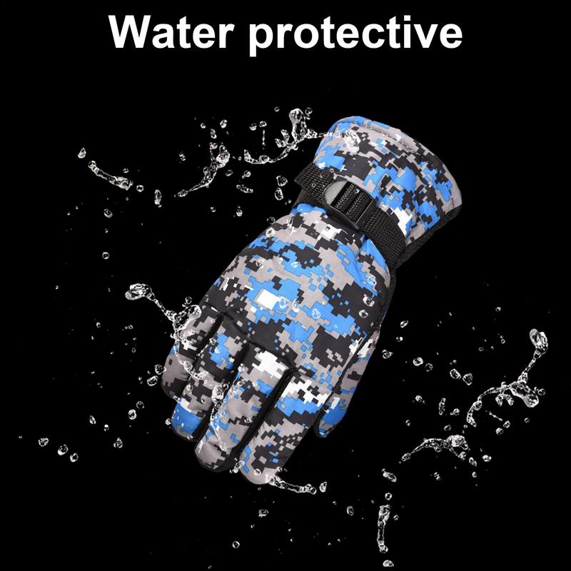Ski Gloves Winter Warm Water Repellent and Breathable Snow Gloves Motorcycle Gloves for Cold Weather Men and Women Adults and Kids
