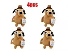 25cm This Is Fine Meme Coffee Dog Plush Toy Soft Stuffed Doll Cute Movie Tv Theme Children'S Birthday Gift For Boys