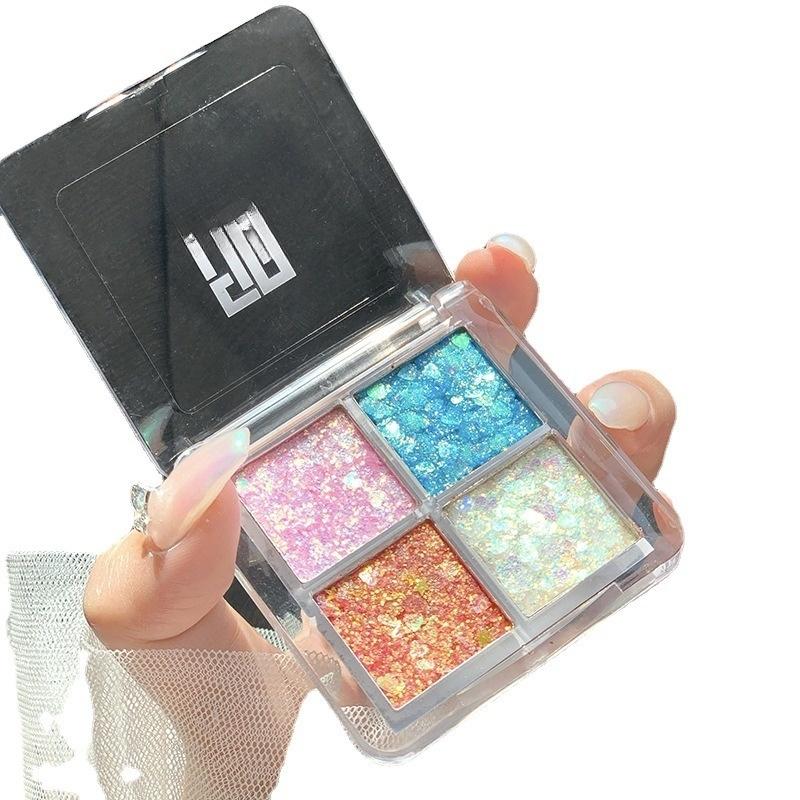 Pearlescent Eyeshadow Pallet Glitter Body Face Art Loose Sequins Diamond Jewels Rhinestones Makeup Waterproof Shimmer Party