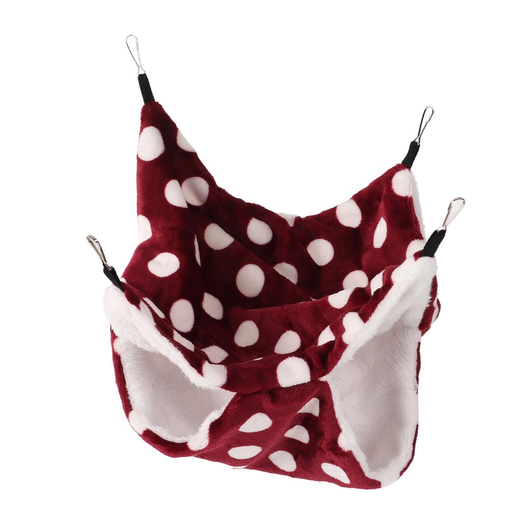 3 Lagen Kleintier Hängematte Sicher Weich Plüsch Warm Hängende Eichhörnchen Schlafsäcke für Hamster Frettchen Eichhörnchen