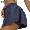 Antiglare Fake Waist Elastic Women Two Piece Shorts Beach Loose Chiffon Summer Casual Yoga
