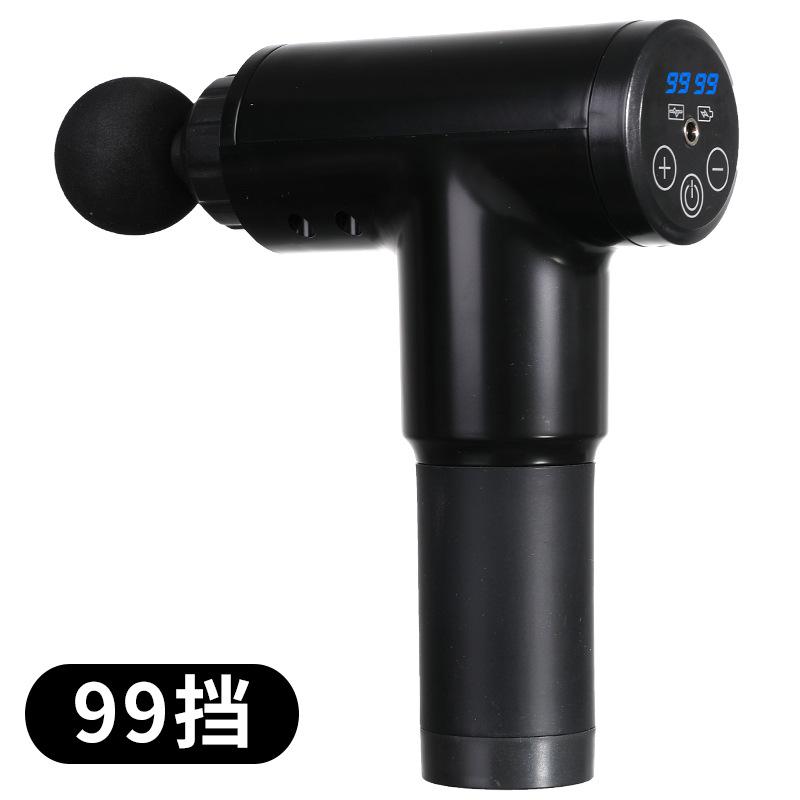 Fascia Gun Muscle Massager Deep Tissue Relax Recovery 99 Gears Professional Percussion Massager with 4 Heads for Gym & Home