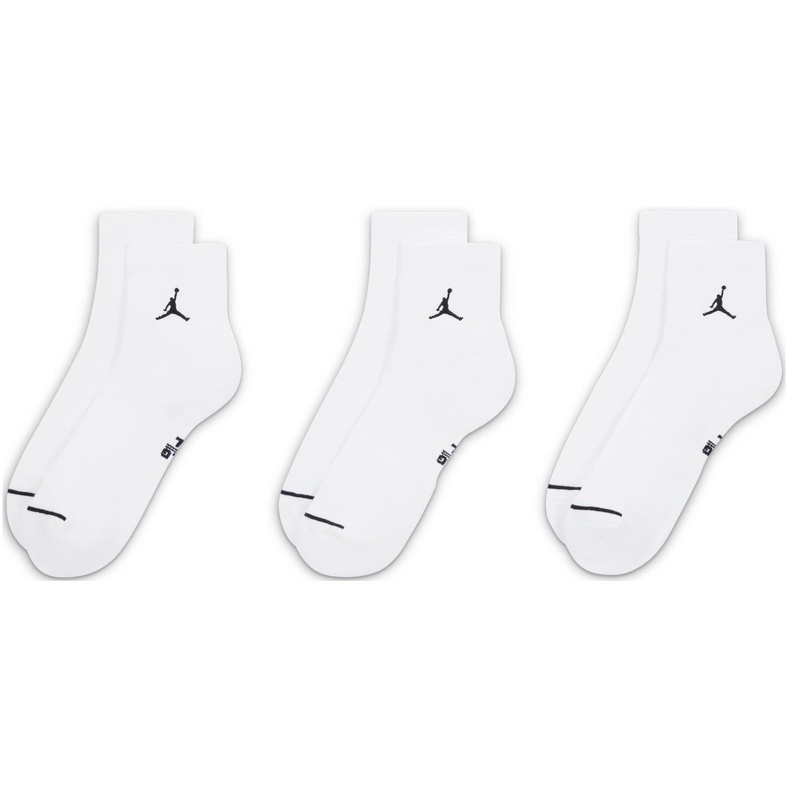 Air Jordan Everyday Ankle Socks(3 Pairs) Men s DX9655-100 M