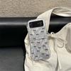Korean Cute Bowknot Phone Case For Samsung Z Flip 6 5 4 3 Cover with Chain Clear Hinge Cases for Galaxy Z Flip5 Flip6 Flip4 Capa