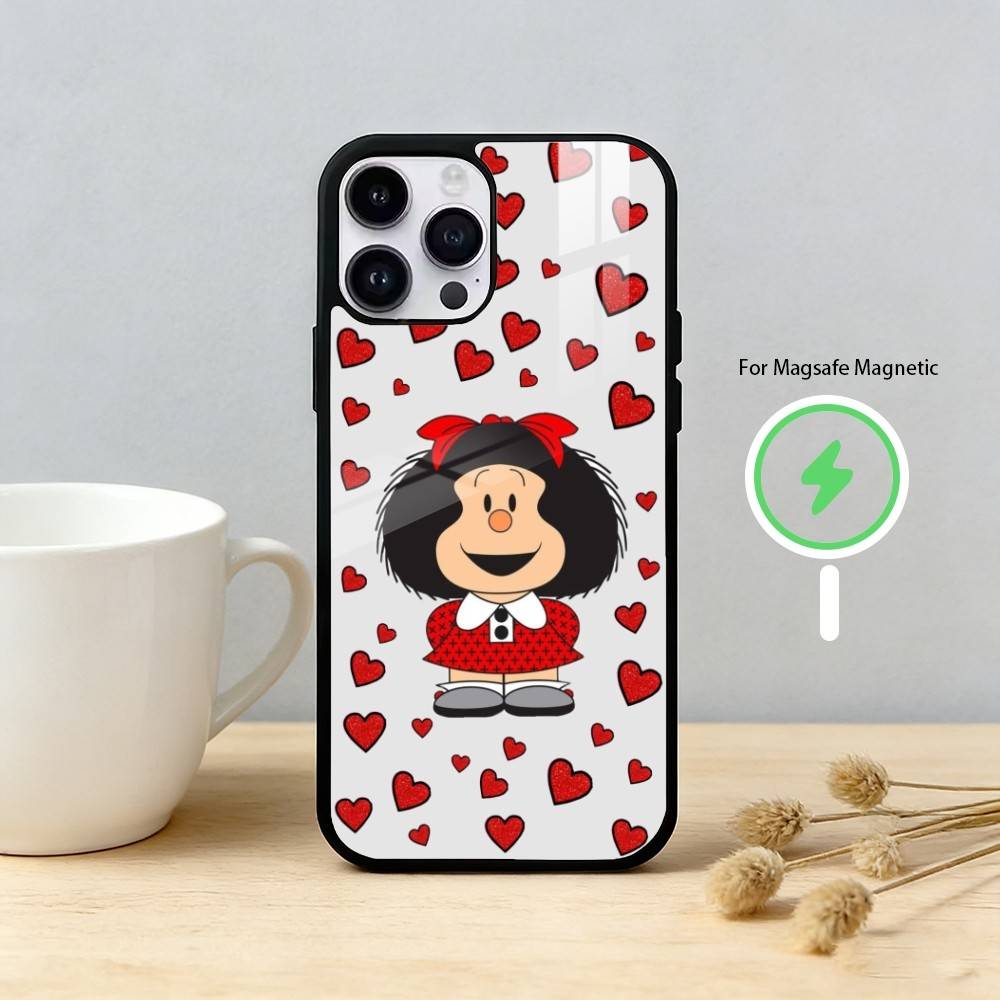 M-mafalda Phone Case For iPhone 17/16/15/14/13/12/Plus/Pro/Max for Magnetic Wireless Charging