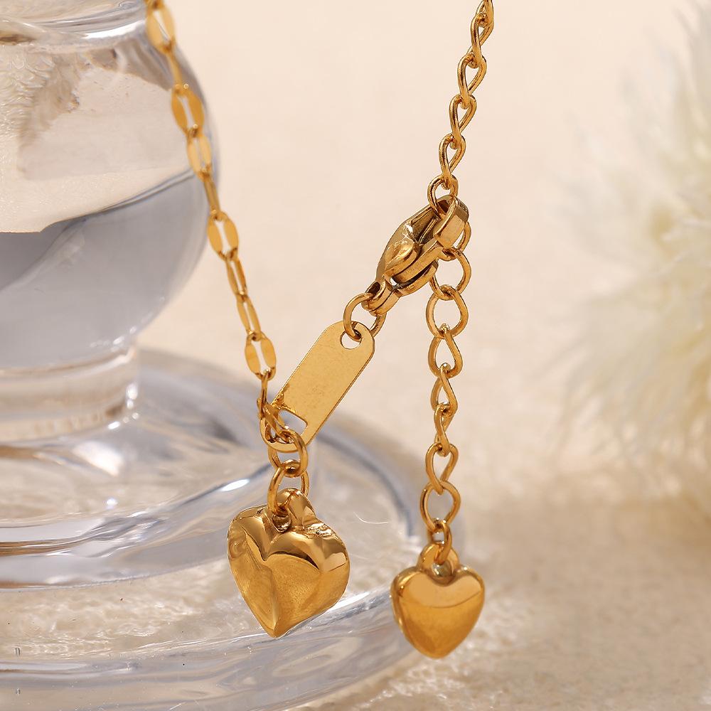 Liebe Asymmetrische Schlüsselbein Kette Liebe Titan Stahl Halskette Damen Ewige Romantische Trend Halskette