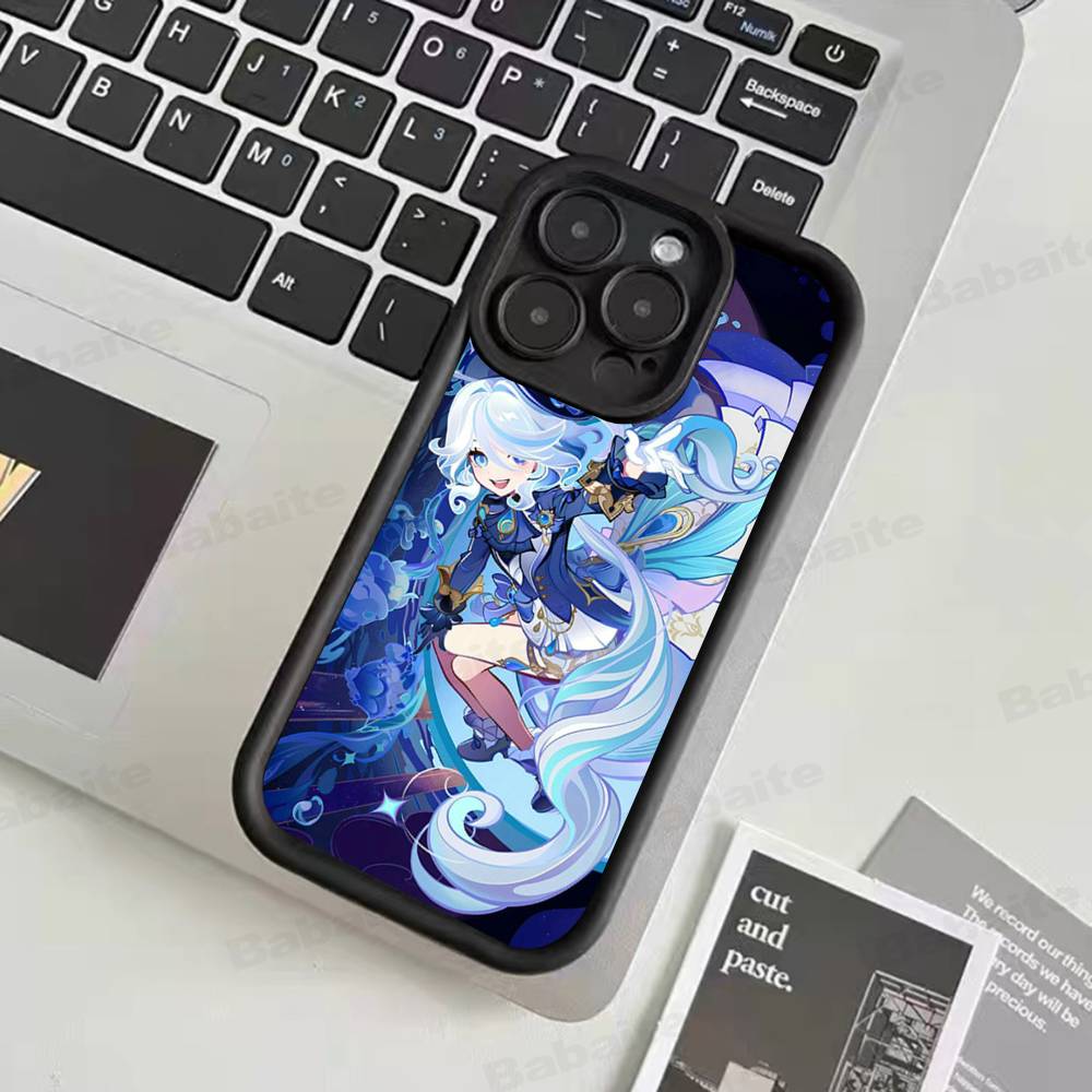 Genshin Impact Furina For iPhone 17 15 13 12 11 14 Pro Max X XR XS 16 Plus Shockproof Candy Back Cover