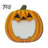 Indoor Holiday Table Decor Halloween Wooden Photo Frame, Pumpkin Ghost Cat Cutout Picture Autumn Tabletop Decoration Holder, Double-sided for