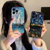Abstract Oil Painting Phone Case for iPhone 17 16 15 14 13 12 11 X XR XS 8 7 Air Pro Max Plus Mini Soft TPU Shockproof Cover