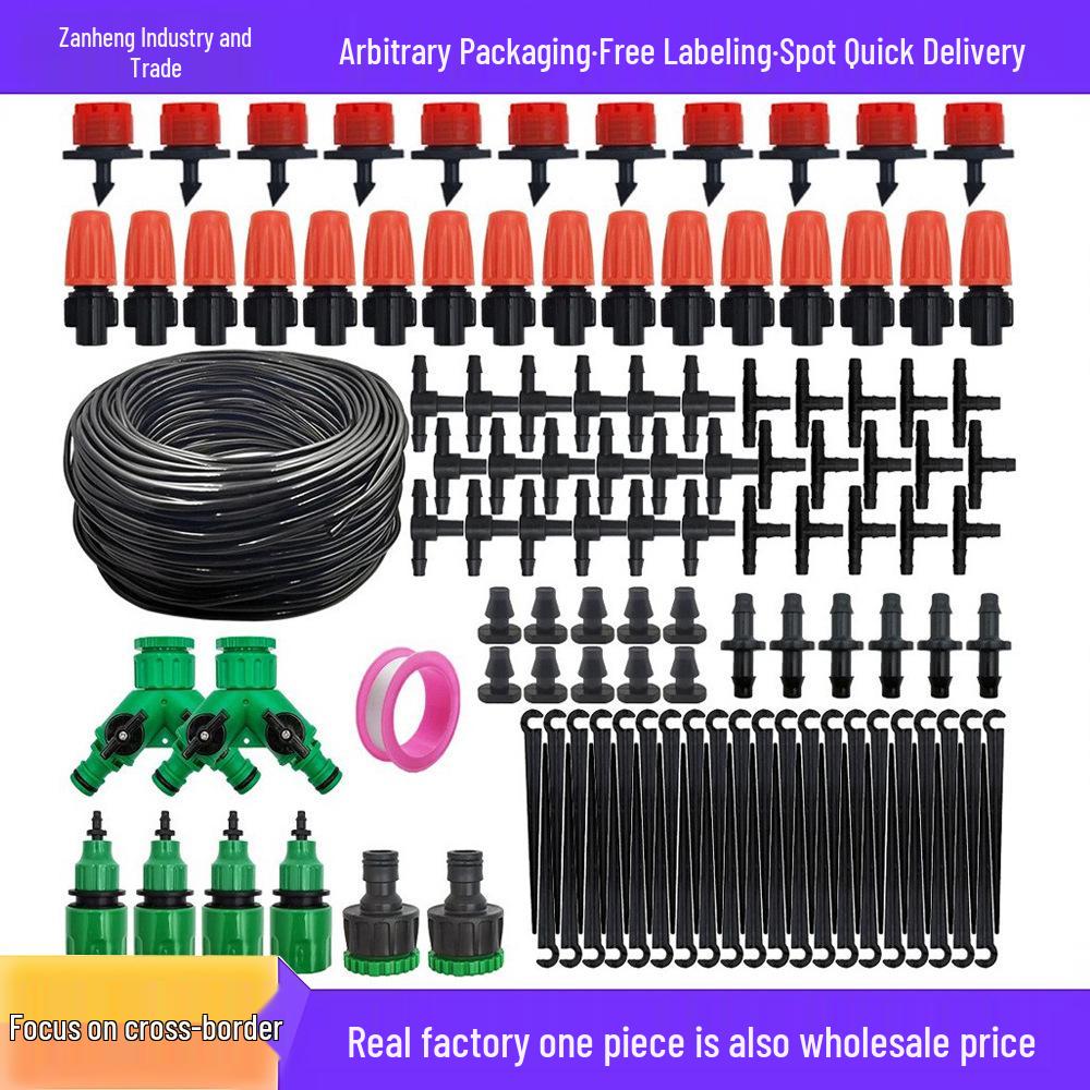 Adjustable Automatic Drip Irrigation Kit for Home Gardens