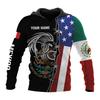 2025 Europe, America, Europe and America men's sweater Mexico logo boys sweater 3D printing autumn and winter hooded sweater