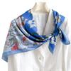 Fashion printed silk scarf twill silk high quality square scarf women's headscarf 91x91cm travel shawl autumn and winter scarf
